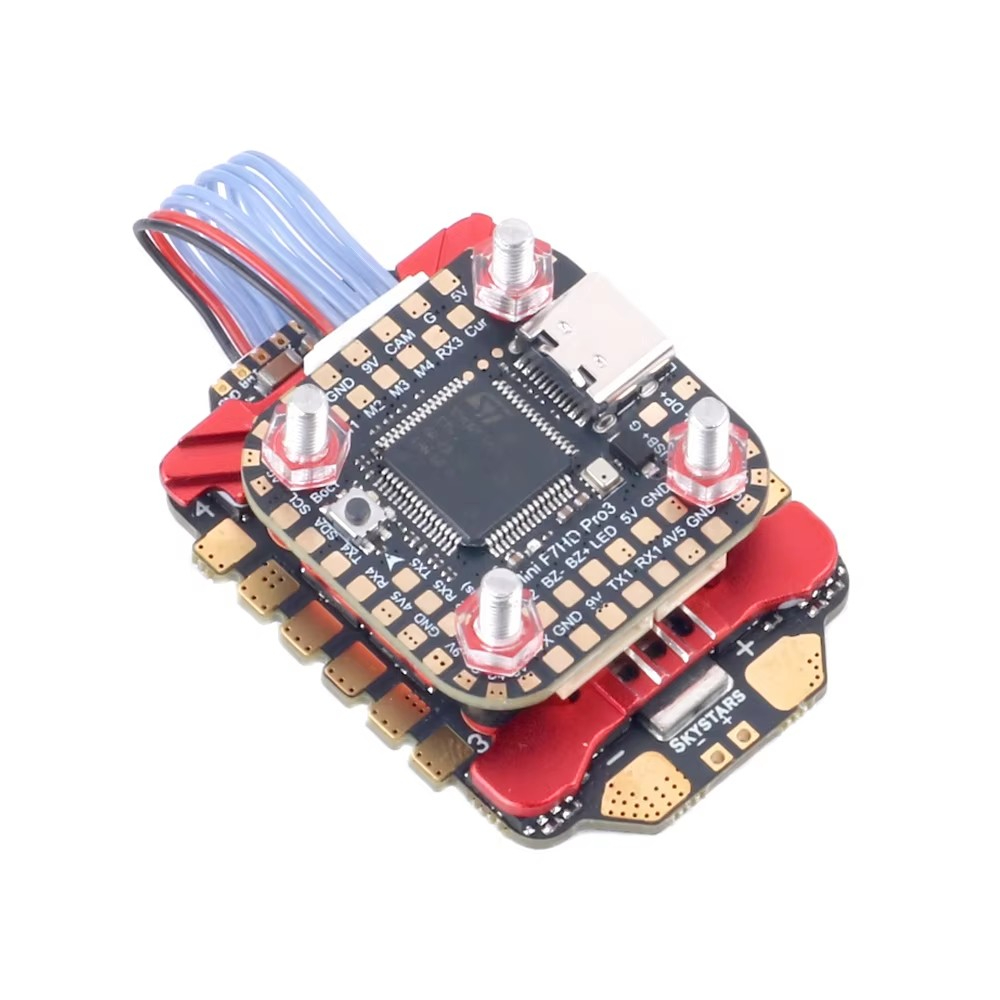 SKYSTARS 20×20 Mini Stack F722 - Foxeer Reaper F4 128K 65A Esc reseña y precio